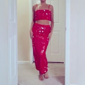 House of Harlow 1960 Red Sequin Dress